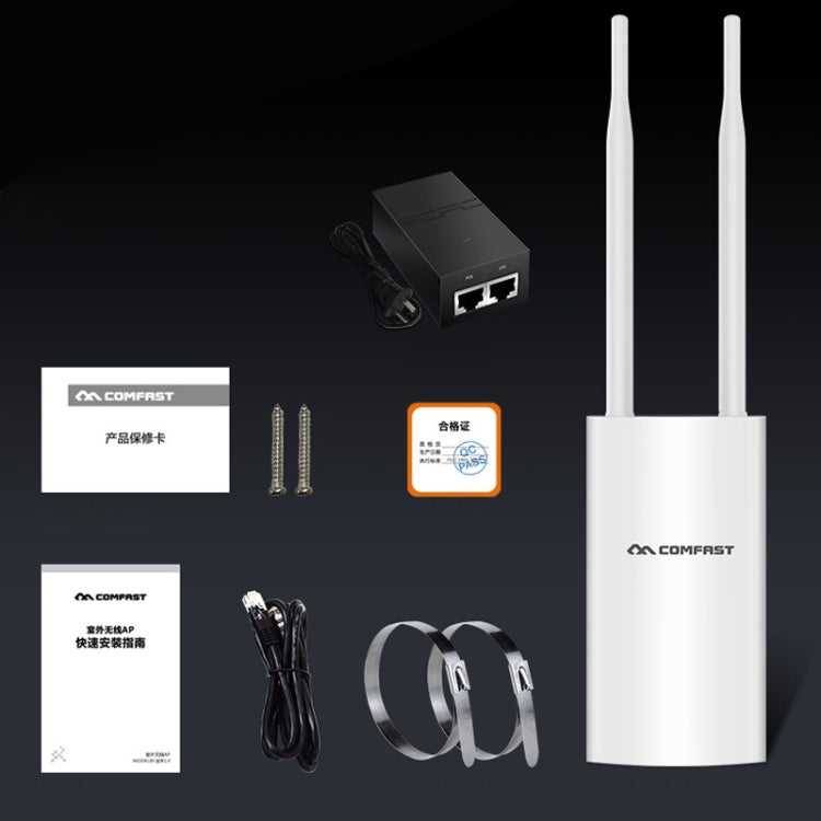 COMFAST CF-EW72 مكرر إشارة لاسلكي مقاوم للماء خارجي 1200 ميجابت مع 2 هوائيات، CF-EW72 نسخة أمريكا الشمالية