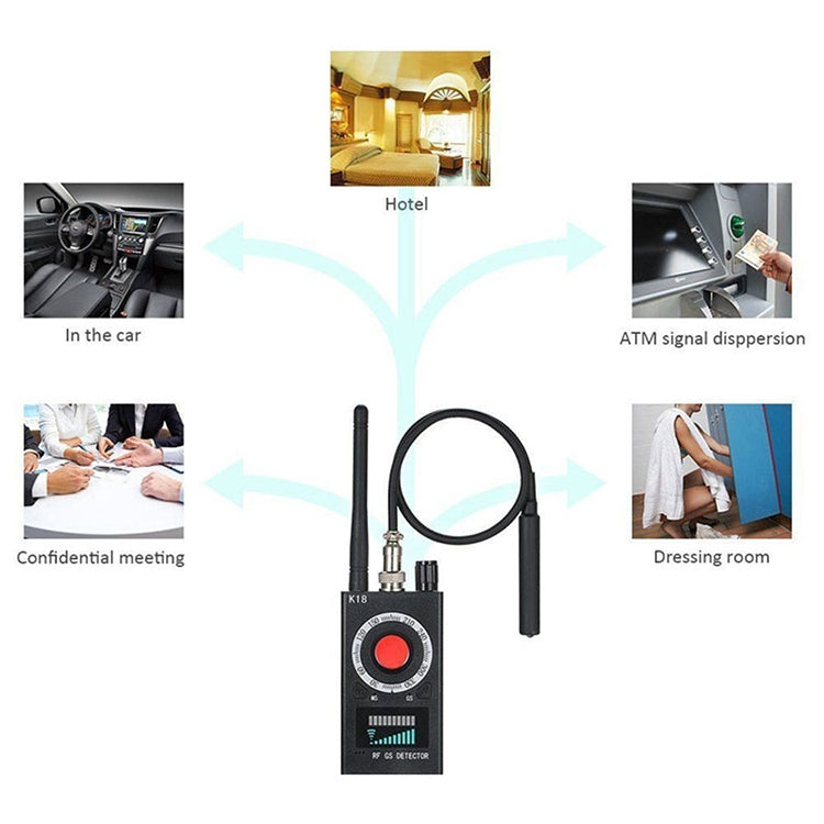K18 Anti-sneak Sneak Shot Wireless GPS Detector Wireless Signal Detector, K18