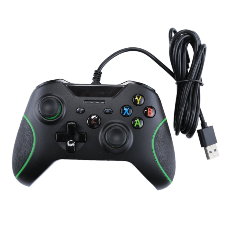 Wired USB Game Controller Gamepad for XBOX ONE Console / PC / Laptop, Cable Length: About 2.1m, HSY-008 (Black)