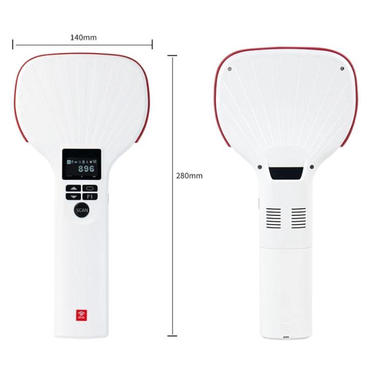 Long Range RFID UHF Portable Handheld Bluetooth Reader, Style: Standard + 2D Head, Standard + 2D Head, EU Plug, Standard + 2D Head, US Plug, Standard + 2D Head, UK Plug