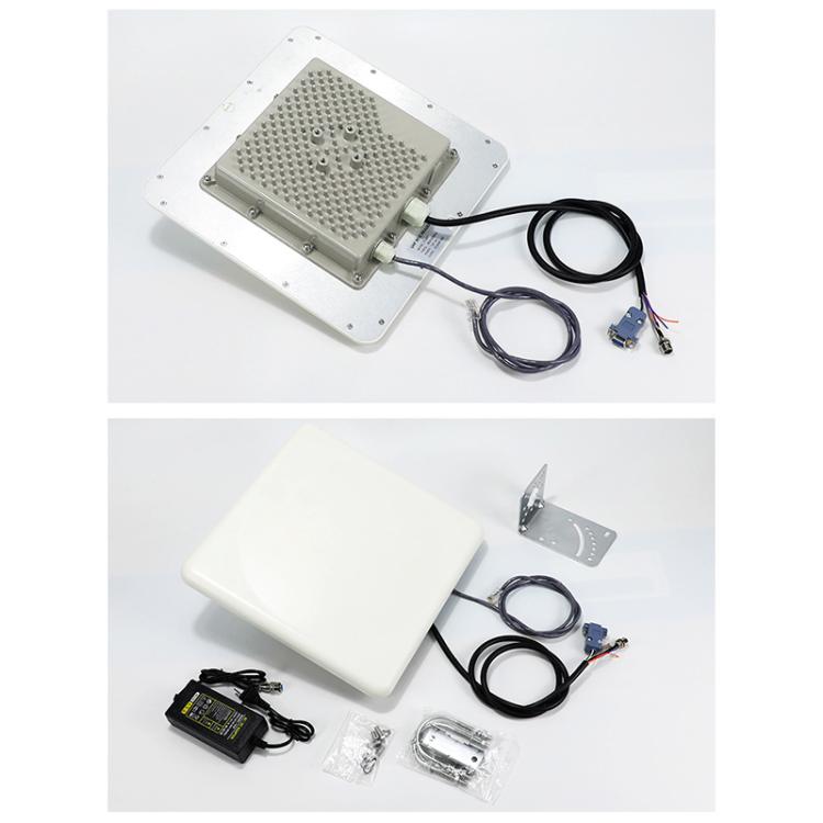 قارئ مدمج بتقنية RFID UHF لمسافة طويلة مع هوائي 9dBi وشريحة E710، الطراز: إضافة شبكة 4G، إضافة شبكة 4G