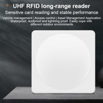 قارئ مدمج بتقنية RFID UHF لمسافة طويلة مع هوائي 9dBi وشريحة E710، الطراز: إضافة شبكة 4G، إضافة شبكة 4G