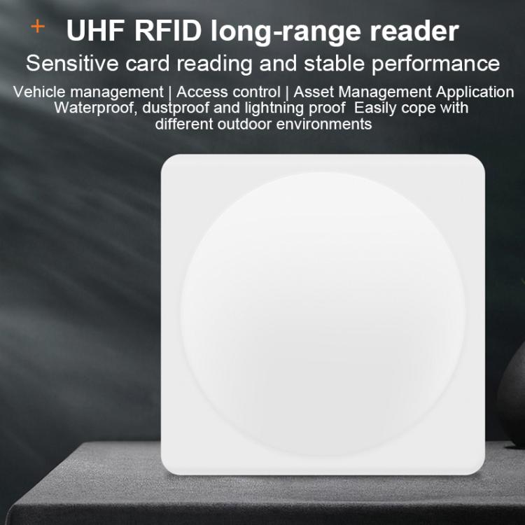 قارئ مدمج بتقنية RFID UHF لمسافة طويلة مع هوائي 9dBi وشريحة E710، الطراز: إضافة شبكة 4G، إضافة شبكة 4G