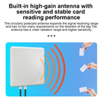 قارئ مدمج بتقنية RFID UHF لمسافة طويلة مع هوائي 9dBi وشريحة E710، الطراز: إضافة شبكة 4G، إضافة شبكة 4G