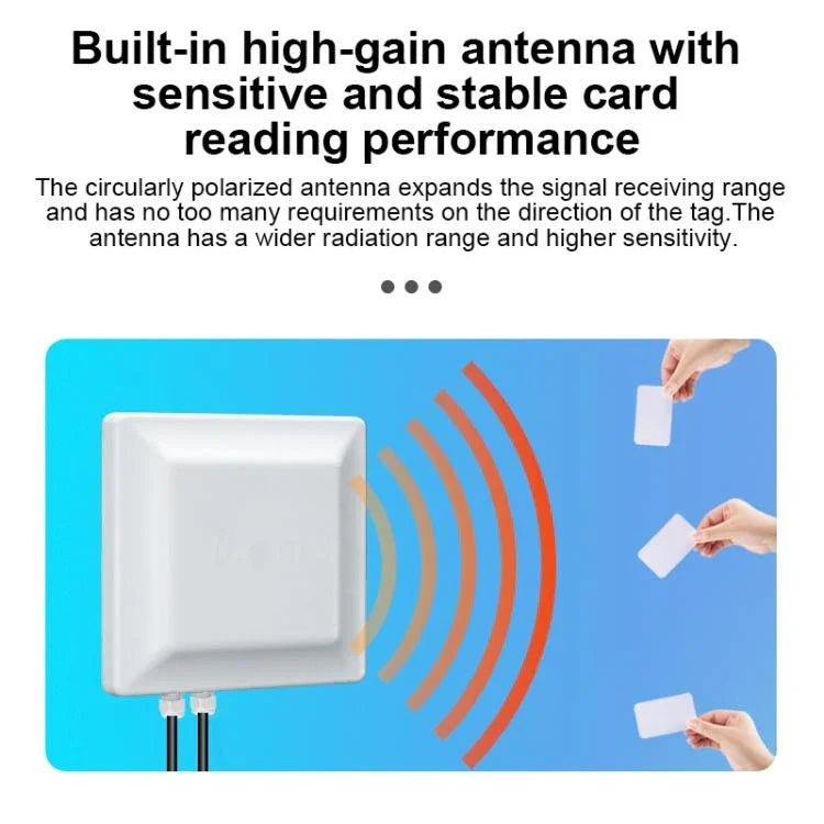 UHF RFID Reader Long Range Integrated Reader Writer With E710 Chip, Style: Add 4G Communication, Add 4G Communication