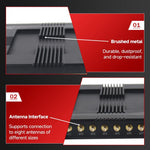 قارئ / كاتب RFID بأربعة قنوات مع وحدة Impinj E710، قارئ صناعي ثابت طويل المدى UHF لإدارة المستودعات، قارئ RFID بأربعة قنوات