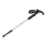 132cm Telescopic Outdoor Three-section Trekking Pole, Blue#132cm, Silver#132cm, Black#132cm, Red#132cm