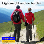 132cm Telescopic Outdoor Three-section Trekking Pole, Blue#132cm, Silver#132cm, Black#132cm, Red#132cm