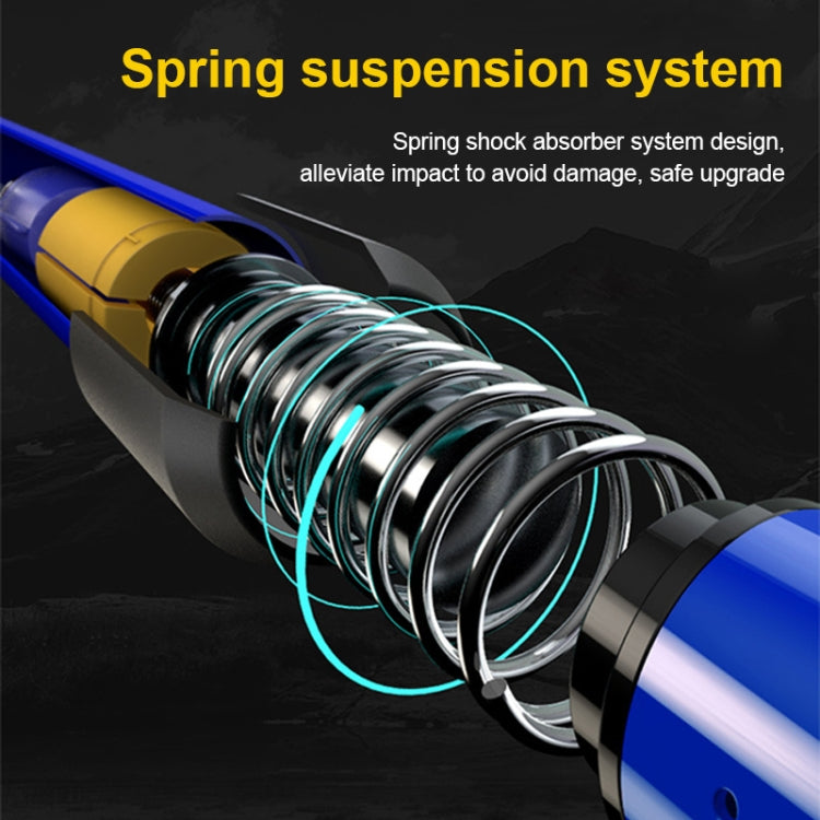 132cm Telescopic Outdoor Three-section Trekking Pole, Blue#132cm, Silver#132cm, Black#132cm, Red#132cm