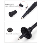 105cm Mountaineering Four Straight Shank Cane, Purple#105cm, Red#105cm, Blue#105cm, Silver#105cm, Black#105cm