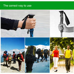 135cm Adjustable Portable Height Outdoor Aluminum Trekking Poles, Orange#135cm, Red#135cm, Green#135cm, Blue#135cm