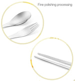 Three-Piece Outdoor Cutlery, Fluorescent green, Orange, Purple, Big Red, Light blue, Dark blue, Rose Red, Grass green