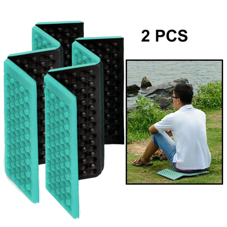 2 PCS Portable Folding Cellular Massage Cushion Outdoors Damp Proof Picnic Seat Mats EVA Pad, 2 PCS (Dark green), 2 PCS (Grass green), 2 PCS (Orange), 2 PCS (Blue), 2 PCS (Purple), 2 PCS (Red)