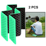 2 PCS Portable Folding Cellular Massage Cushion Outdoors Damp Proof Picnic Seat Mats EVA Pad, 2 PCS (Dark green), 2 PCS (Grass green), 2 PCS (Orange), 2 PCS (Blue), 2 PCS (Purple), 2 PCS (Red)