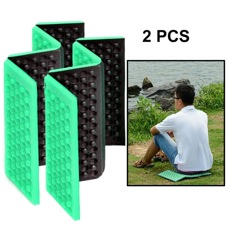 2 PCS Portable Folding Cellular Massage Cushion Outdoors Damp Proof Picnic Seat Mats EVA Pad, 2 PCS (Dark green), 2 PCS (Grass green), 2 PCS (Orange), 2 PCS (Blue), 2 PCS (Purple), 2 PCS (Red)