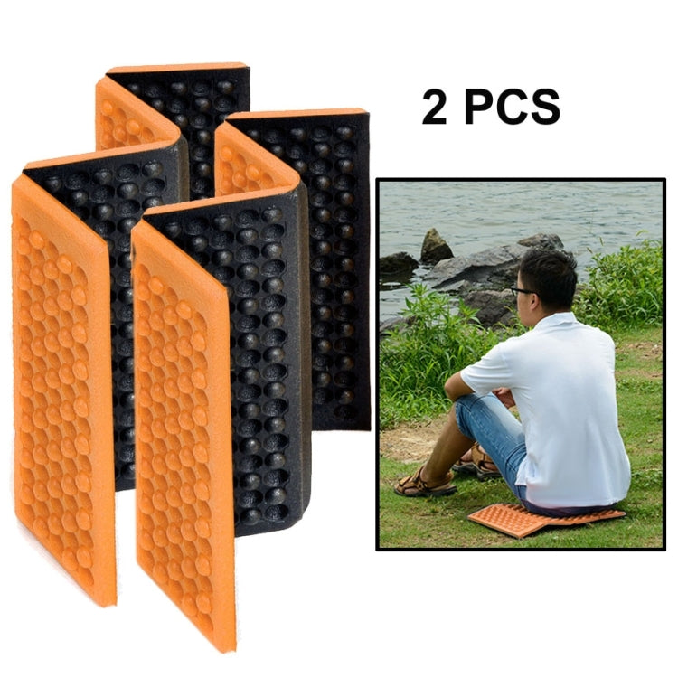 2 PCS Portable Folding Cellular Massage Cushion Outdoors Damp Proof Picnic Seat Mats EVA Pad, 2 PCS (Dark green), 2 PCS (Grass green), 2 PCS (Orange), 2 PCS (Blue), 2 PCS (Purple), 2 PCS (Red)