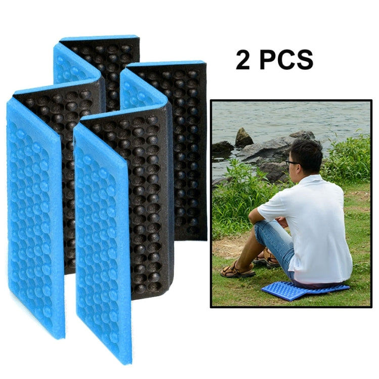 2 PCS Portable Folding Cellular Massage Cushion Outdoors Damp Proof Picnic Seat Mats EVA Pad, 2 PCS (Dark green), 2 PCS (Grass green), 2 PCS (Orange), 2 PCS (Blue), 2 PCS (Purple), 2 PCS (Red)