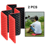 2 PCS Portable Folding Cellular Massage Cushion Outdoors Damp Proof Picnic Seat Mats EVA Pad, 2 PCS (Dark green), 2 PCS (Grass green), 2 PCS (Orange), 2 PCS (Blue), 2 PCS (Purple), 2 PCS (Red)