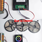 4 PCS RGB LED Strip 20M 2835 LED Light Lamps Waterproof SMD RGB Lights LED Ribbon