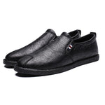 Casual Breathable Round Head Leather Shoes for Men, 43