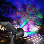 Solar Lights 2-in-1 Waterproof 4 LED Solar Spotlight Adjustable Wall Light Landscape Light Security Lighting