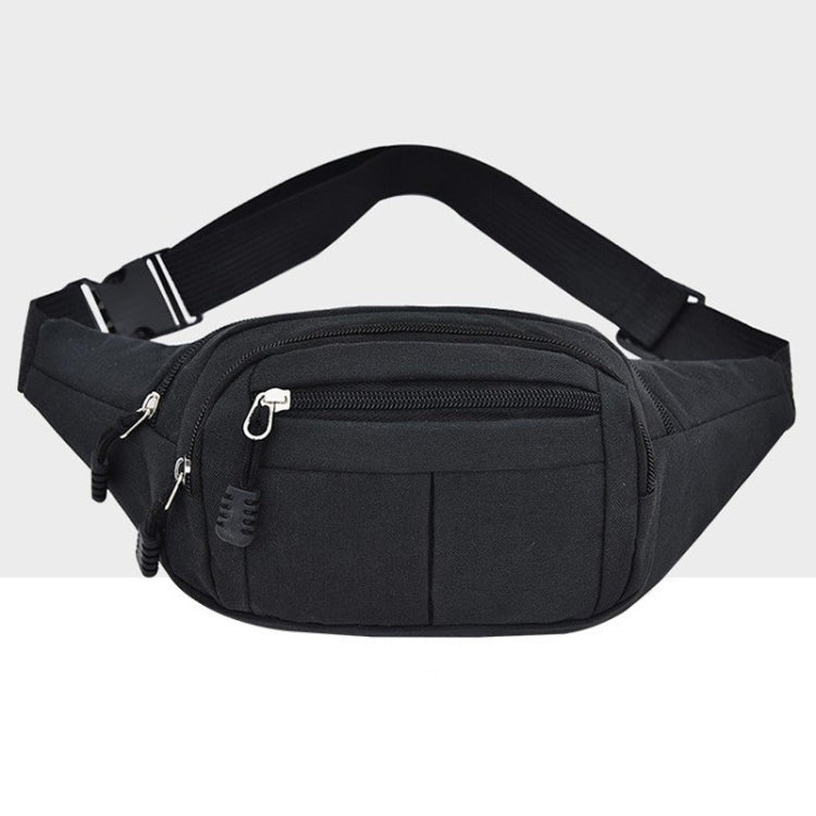 Pure Color Multi-function Casual Pockets Waterproof Chest Bag Waist Sport Bag