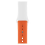 Double Colors Silicone Watch Band for Apple Watch Series 3 & 2 & 1 42mm (Light Blue+Light Pink)