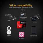 Netac P500 PRO 128GB U3 Speed Level Automobile Data Recorder Monitor Camera Memory Card TF Card, 128GB