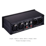 LINEPAUDIO A977 2 In 2 Out Switcher Full-balance Passive Preamp Active Speaker Double Sound Source Volume Controller, A977