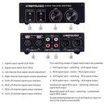 LINEPAUDIO A977 2 In 2 Out Switcher Full-balance Passive Preamp Active Speaker Double Sound Source Volume Controller, A977