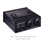 LINEPAUDIO B982 Power Amplifier Instrument Drummer Earphone Monitor Signal Amplifier, Dual XLR Input, B982