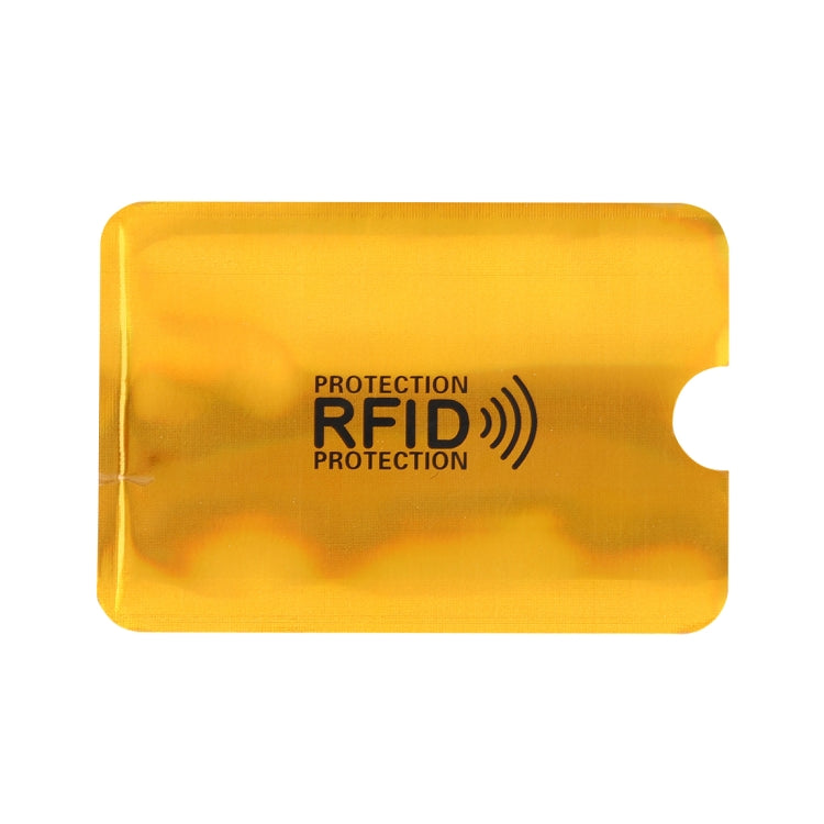 100pcs Aluminum Foil RFID Blocking Credit Card ID Bank Card Case Card Holder Cover, Size: 9 x 6.3cm