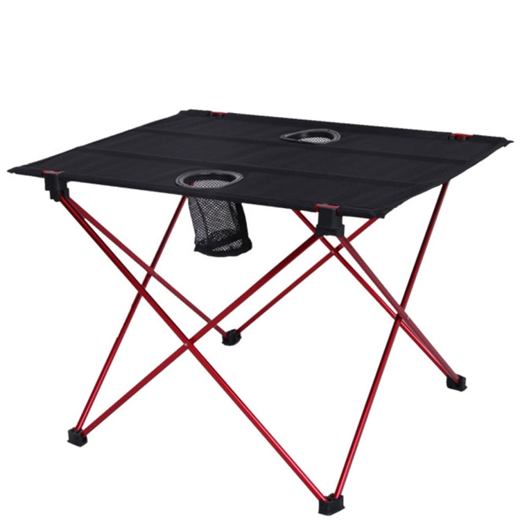 Outdoor Camping Portable Light Folding Table Oxford Cloth Aviation Aluminum Picnic Barbecue Table, Outdoor Barbecue Table(red)