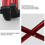 Outdoor Camping Portable Light Folding Table Oxford Cloth Aviation Aluminum Picnic Barbecue Table, Outdoor Barbecue Table(red)