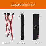 Outdoor Camping Portable Light Folding Table Oxford Cloth Aviation Aluminum Picnic Barbecue Table, Outdoor Barbecue Table(red)