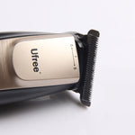 Ufree U-512 Professional Hair Salon Rechargeable Engraved Text Small Hair Clipper Hair Trimmer, EU Plug