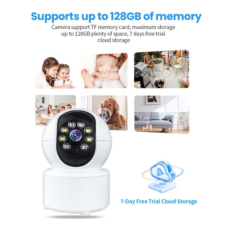 A10 Mini 360 PTZ WiFi Surveillance Camera Smart Home IP Camera Night Vision Baby Monitor - Trustpick