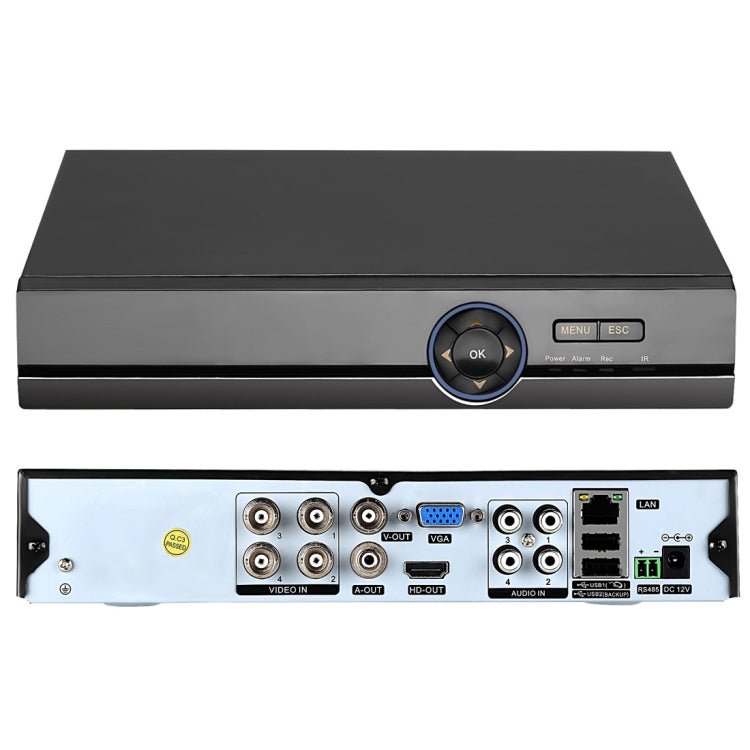 A41U - ZS 5 in 1 4 Channel Dual Stream H.264 1080N AHD DVR, Support AHD / TVI / CVI / CVBS / IP Signal - Trustpick