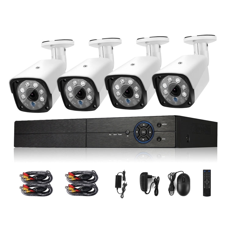 A4B3Kit 2MP 4CH 1080P CCTV Security Camera System AHD DVR Surveillance Kit, Support Night Vision / Motion Detection - Trustpick