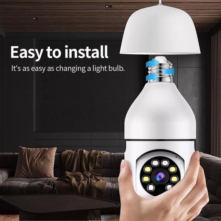 A6 2MP HD Light Bulb WiFi Camera Support Motion Detection/Two - way Audio/Night Vision/TF Card - Trustpick