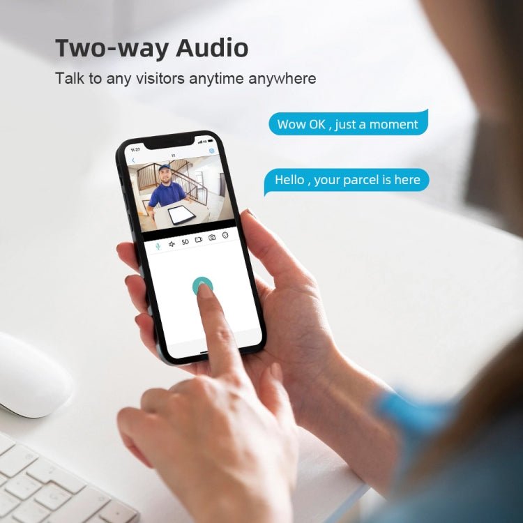 A8 - C2 2MP Smart WiFi Surveillance IP Camera, Dual - light Full Color Night Vision / Two Way Audio / TF Card - Trustpick