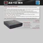 A8/1U - MH 1080P CE & RoHS Certificated AHD DVR Digital Video Recorder - Trustpick