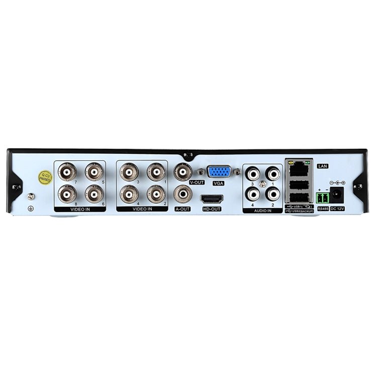 A81U - ZS 5 in 1 8 Channel Dual Stream H.264 1080N AHD DVR, Support AHD / TVI / CVI / CVBS / IP Signal - Trustpick