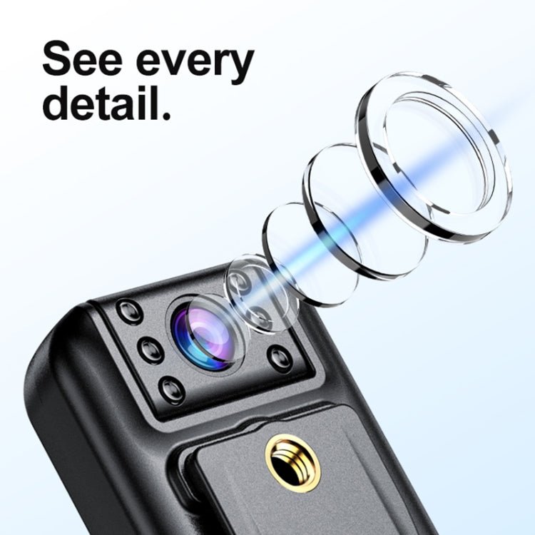 A82 IR Night Vision Rotating Lens 2K HD Video WiFi Recorder with Back Clip - Trustpick