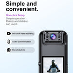 A82 IR Night Vision Rotating Lens 2K HD Video WiFi Recorder with Back Clip - Trustpick