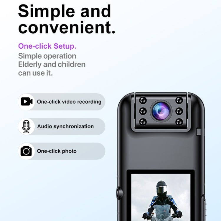 A82 IR Night Vision Rotating Lens 2K HD Video WiFi Recorder with Back Clip - Trustpick