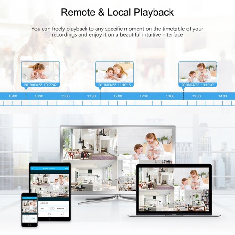 A8B3 / Kit 8CH 1080N Surveillance DVR System and 720P 1.0MP HD Weatherproof Bullet Camera, Support Infrared Night Vision & P2P & Phone Remote Monitor - Trustpick