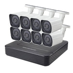 A8B6 8Ch Bullet IP Camera NVR Kit, Support Night Vision / Motion Detection, IR Distance: 15m - Trustpick