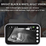 ABM100 4.3 inch Wireless Video Color Night Vision Baby Monitor 360 - Degree Security Camera - Trustpick