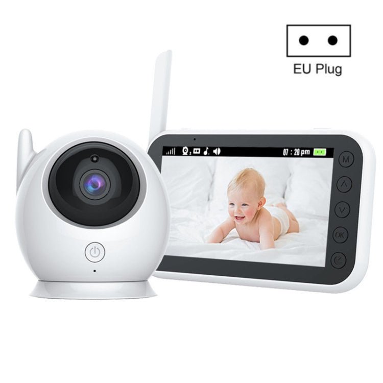ABM100 4.3 inch Wireless Video Color Night Vision Baby Monitor 360 - Degree Security Camera - Trustpick